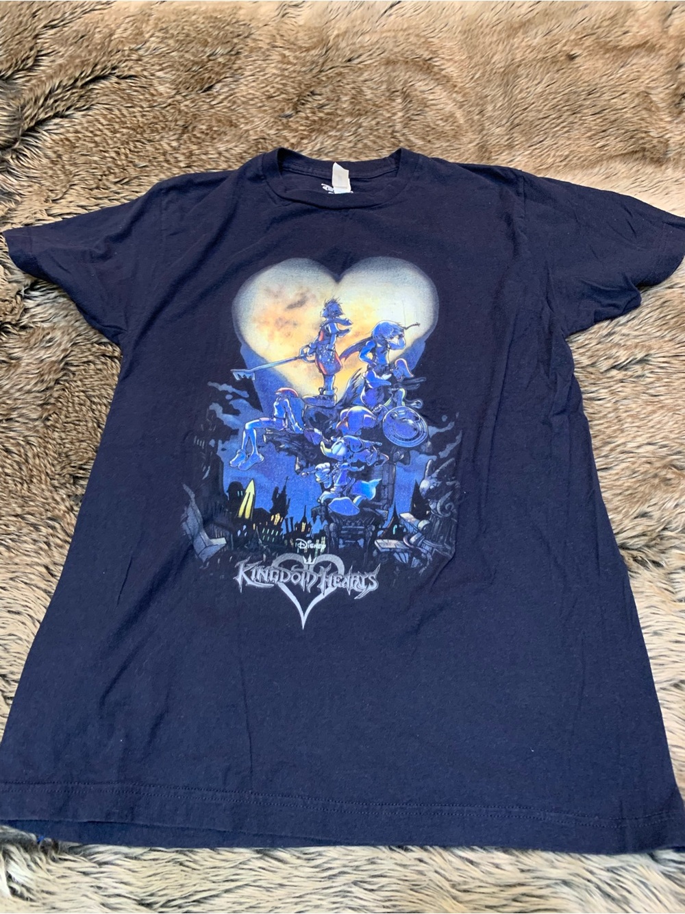 DISNEY KINGDOM HEARTS rare Womens video game promo shirt Medium Walt Donald Duck